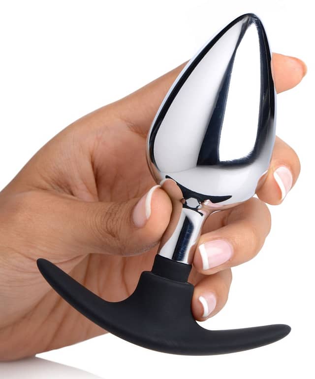 Hybrid Anal Plug Large In Hand