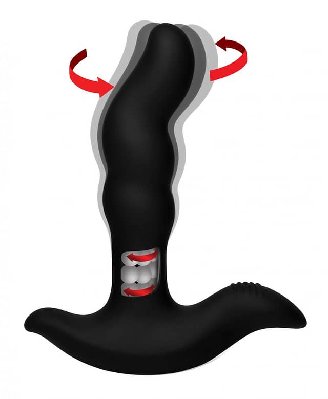 Rotating Rimming Vibrating Prostate Plug Demo