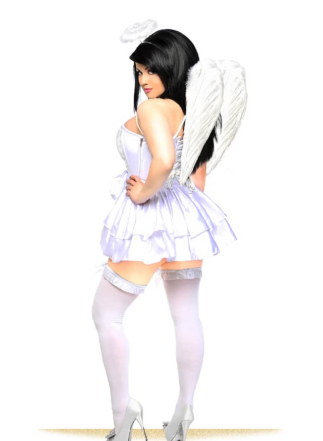 Sweet Angel Premium Corset Costume Back