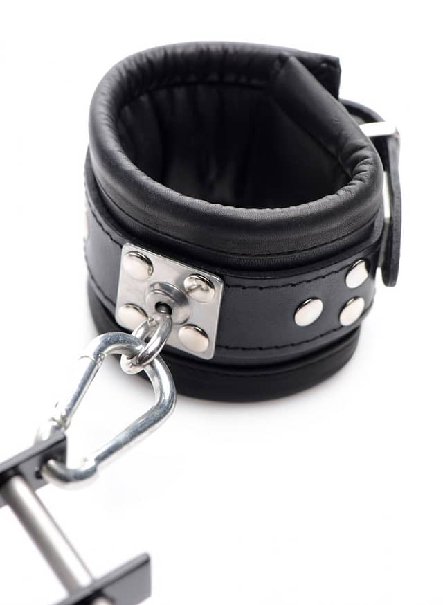 Cock Pillory Close Up On Cuffs