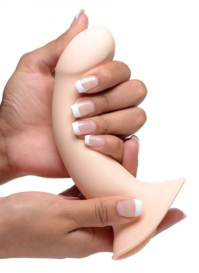 Ultra Flexible Dildo Close Up Demo Flesh