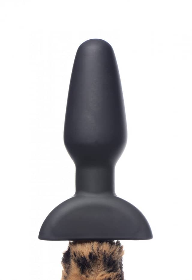 Wagging Leopard Tail Anal Plug Close Up