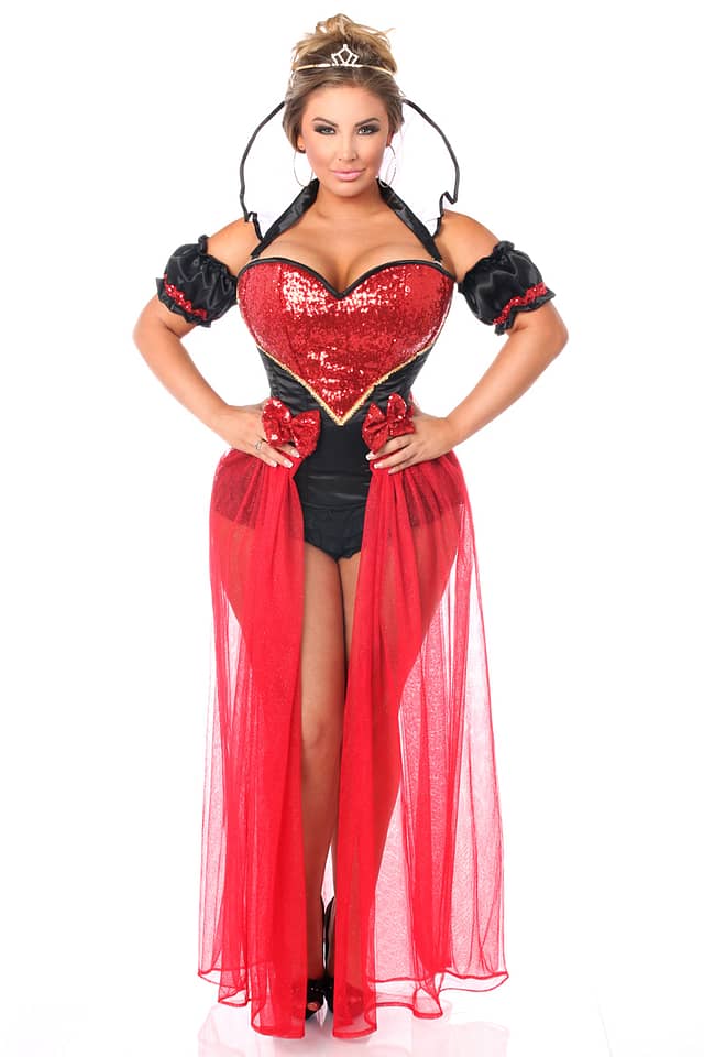 Fairytale Red Queen Premium Corset Costume X
