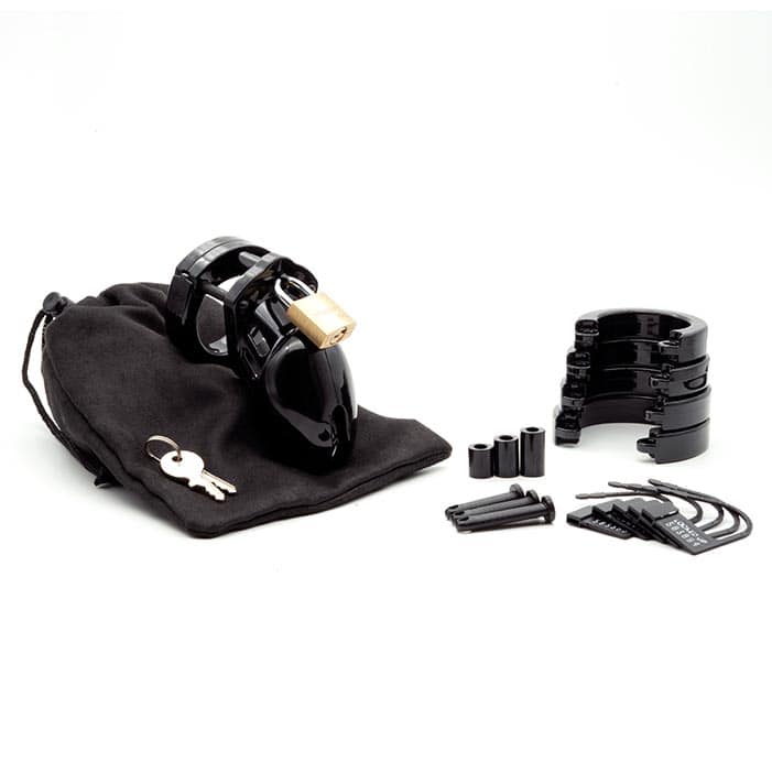 CB6000S Black Chastity Cage Kit - Image 5