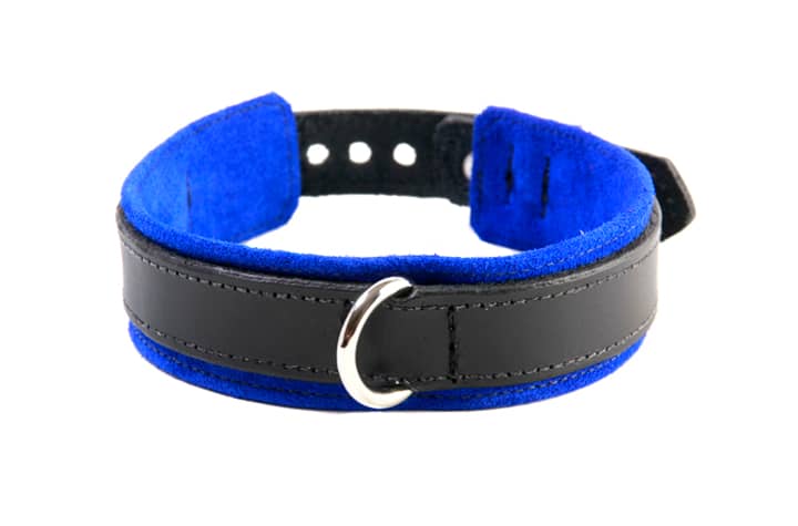 BDSM Slave Collar Blue