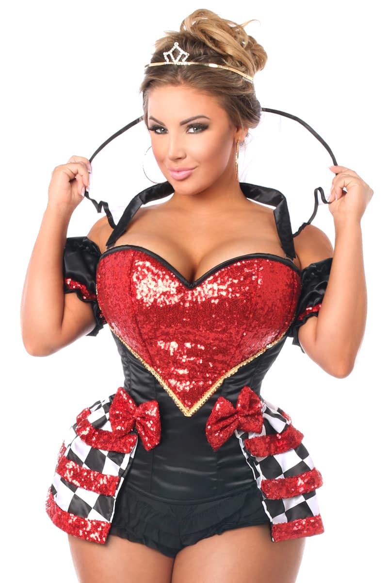 Royal Red Queen Premium Corset Costume