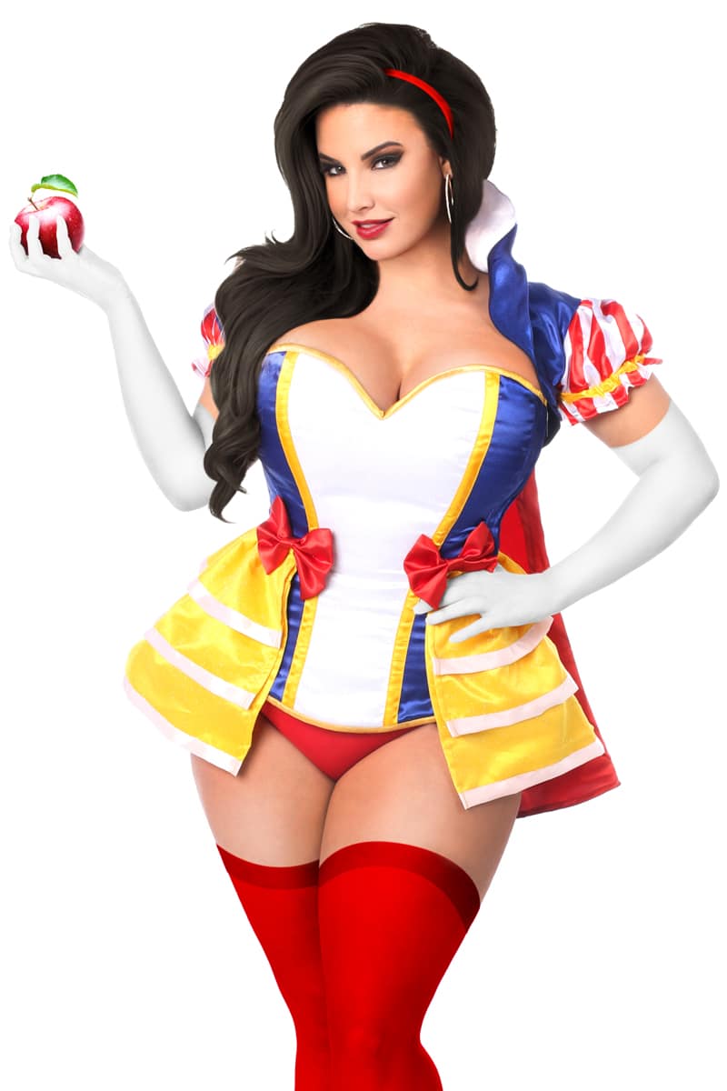 Snow Princess Corset Costume Close Up