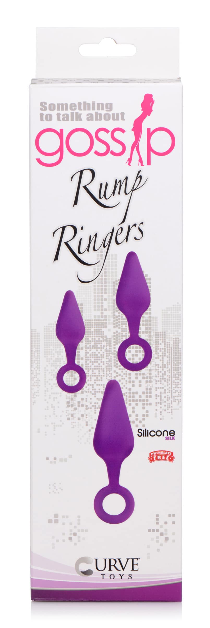 Rump Ringers 3 Piece Silicone Anal Plug Set - Purple - Image 4