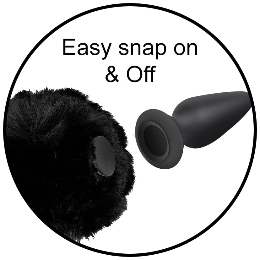 Interchangeable Bunny Tail - Black - Image 4