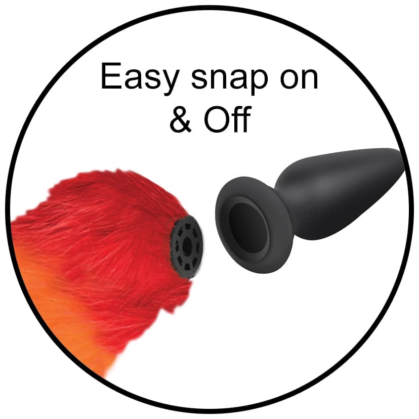 Interchangeable Rainbow Fox Tail - Image 3