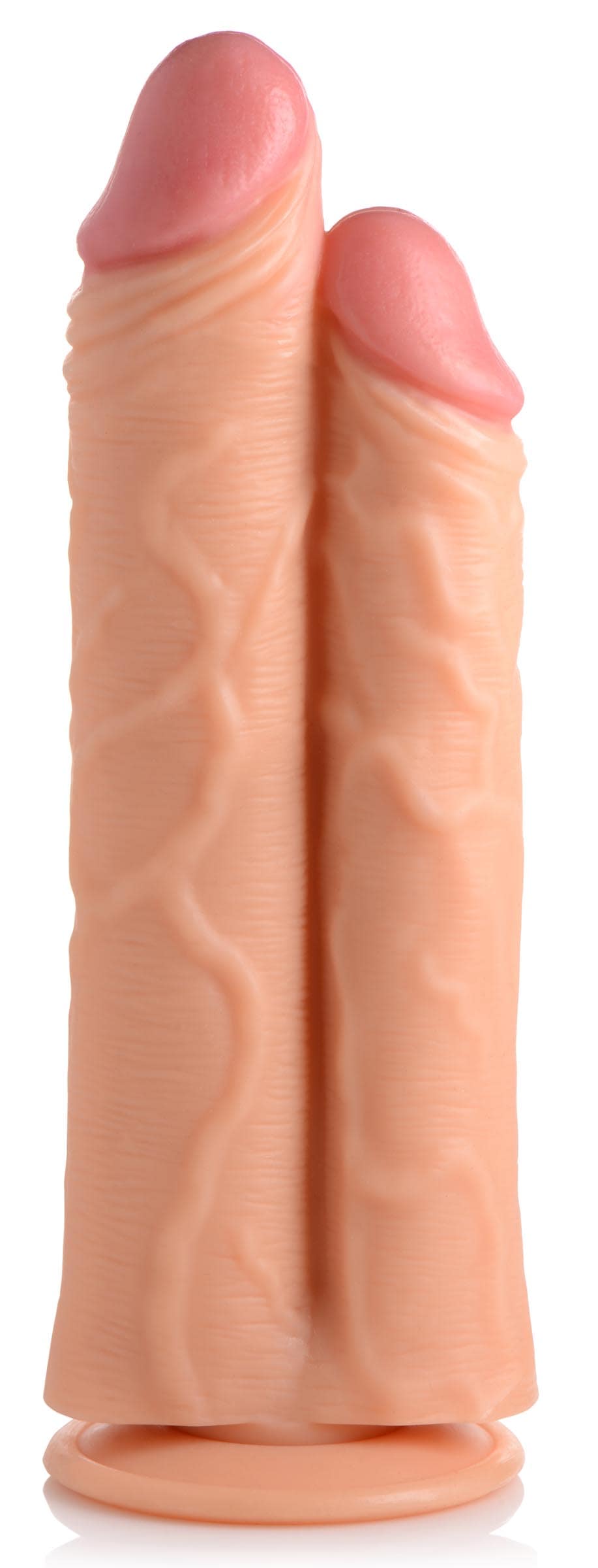 Double Stuffer 10 Inch Dildo - Light - Image 4
