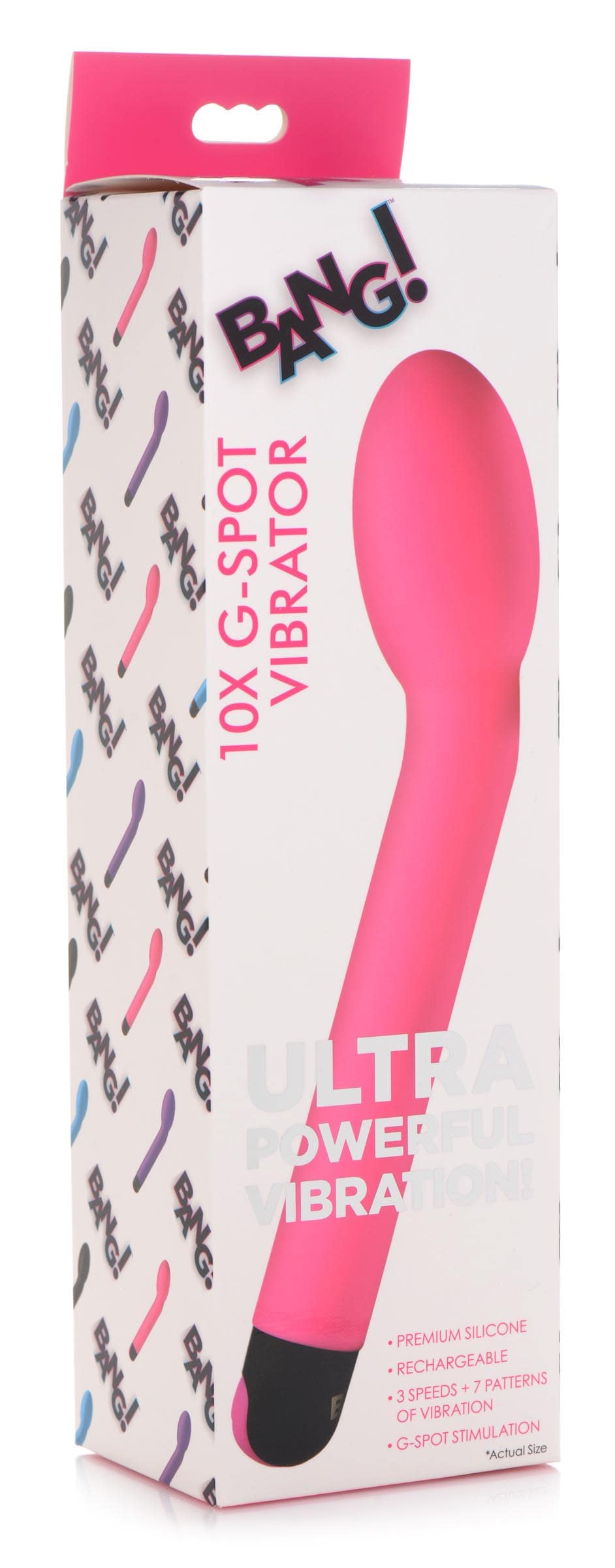 10X Silicone G-Spot Vibrator - Pink - Image 7