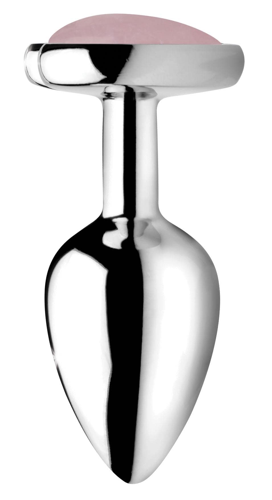 Authentic Rose Quartz Gemstone Heart Anal Plug - Small - Image 5