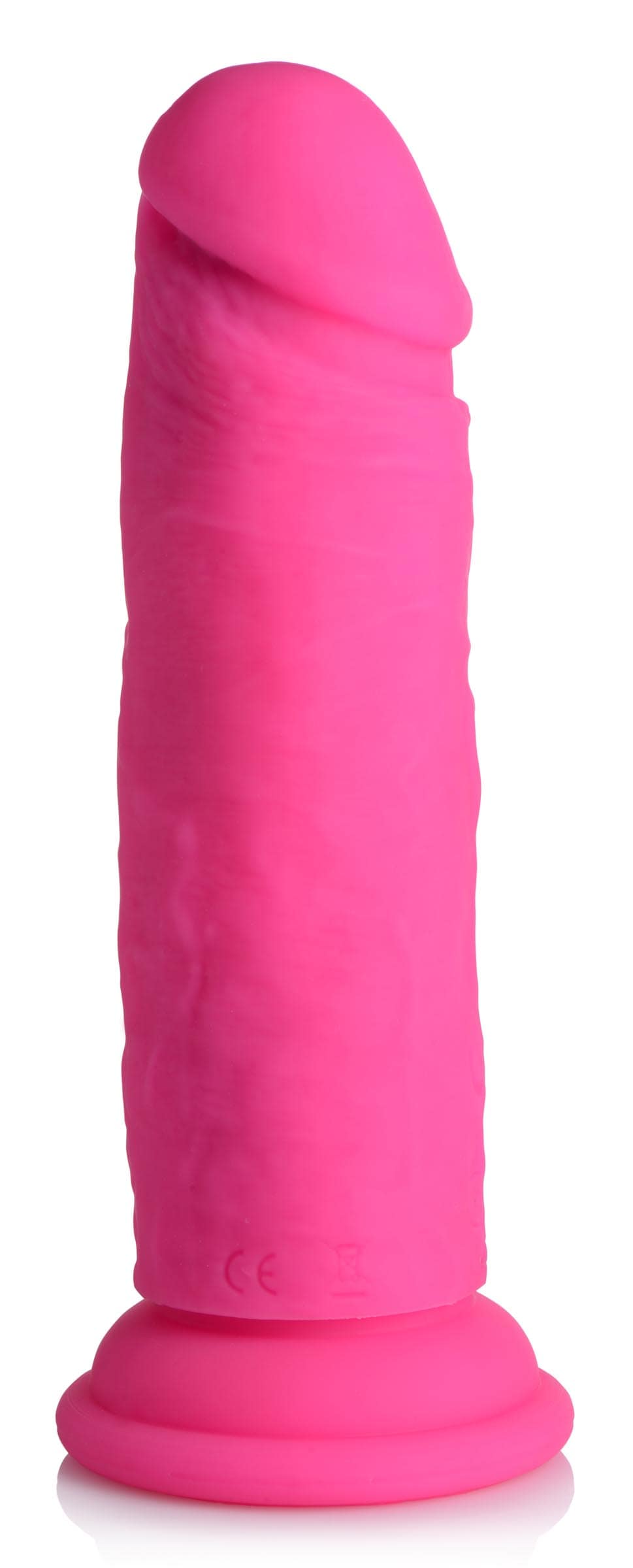Power Player 28X Vibrating Silicone Dildo with Remote - Pink - Image 3