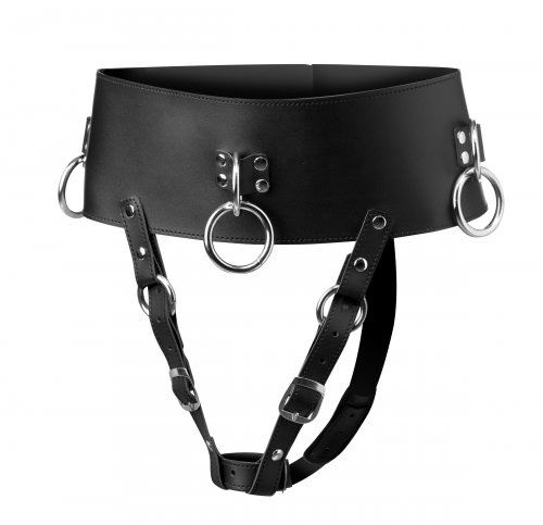 Wand Forced Orgasm Belt Close Up