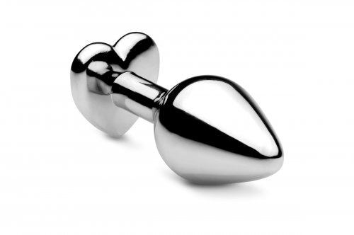 Melted Heart Jeweled Anal Plug Top View