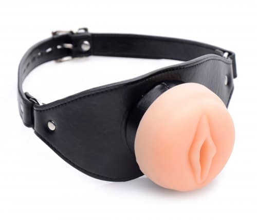 Pussy Face Mouth Gag Side View