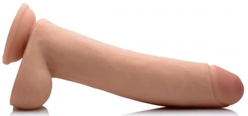 Realistic 11 Inch Dildo Side View