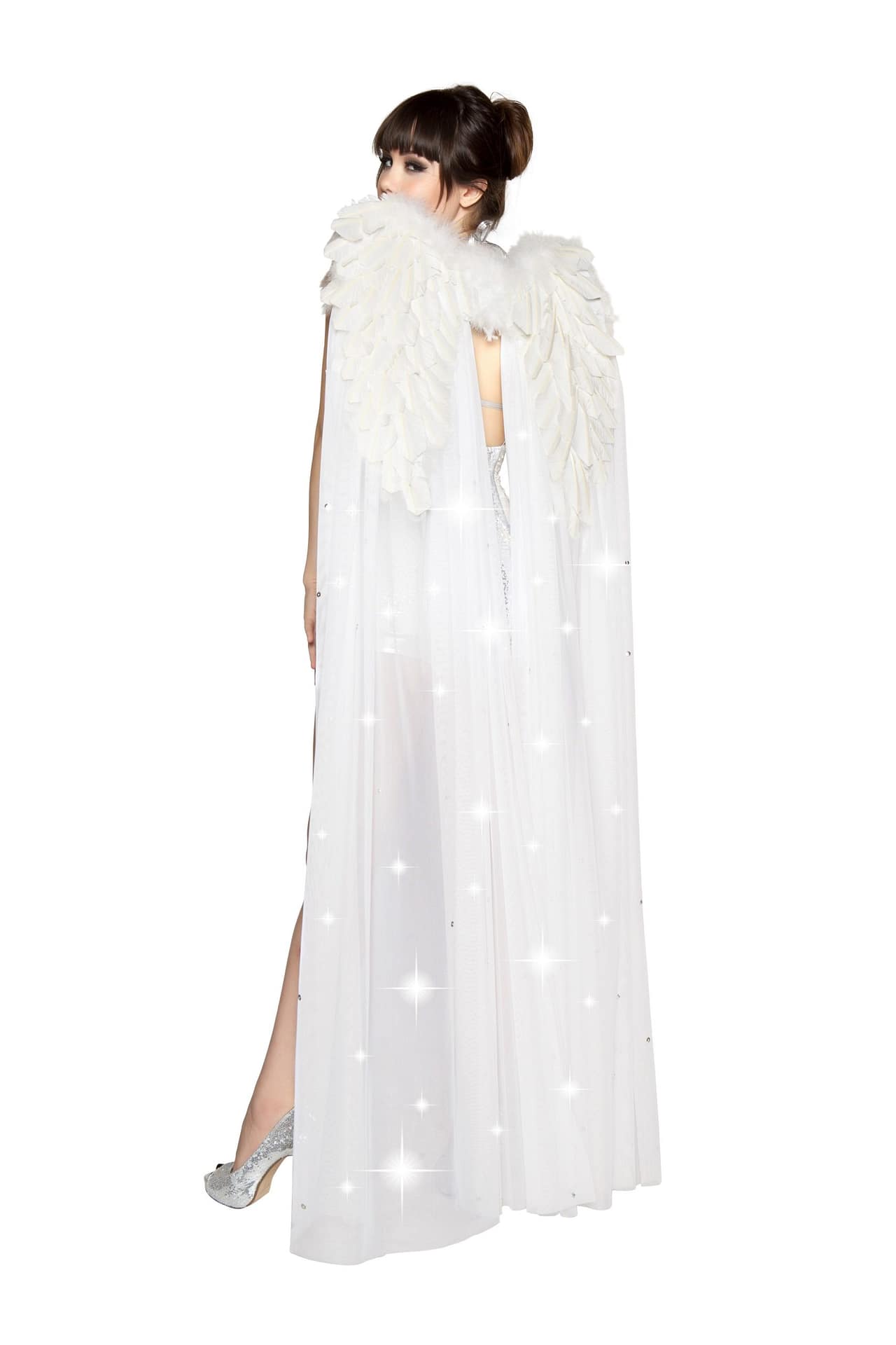 White Double Layer Wings