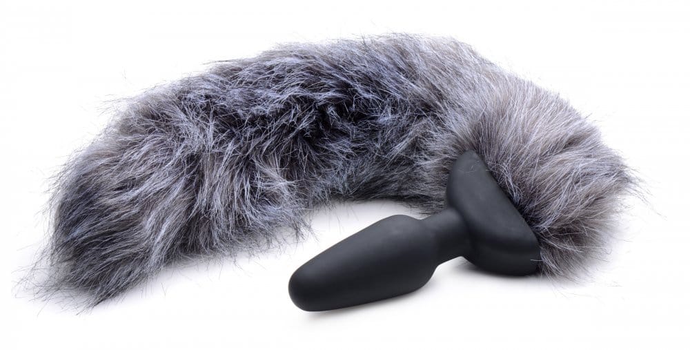 Vibrating Fox Tail Anal Plug