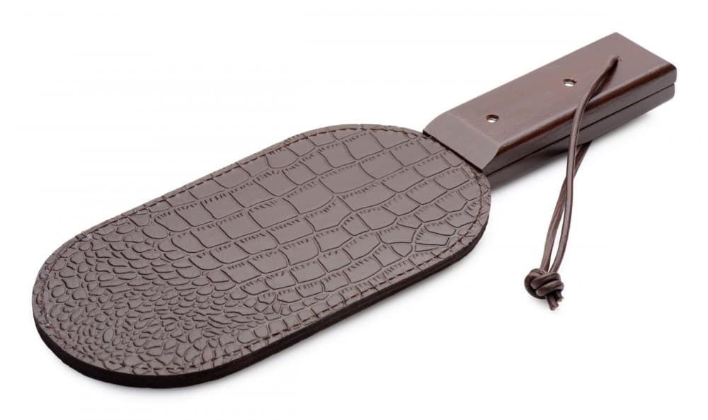 Bad Puppy Leather Paddle Back View