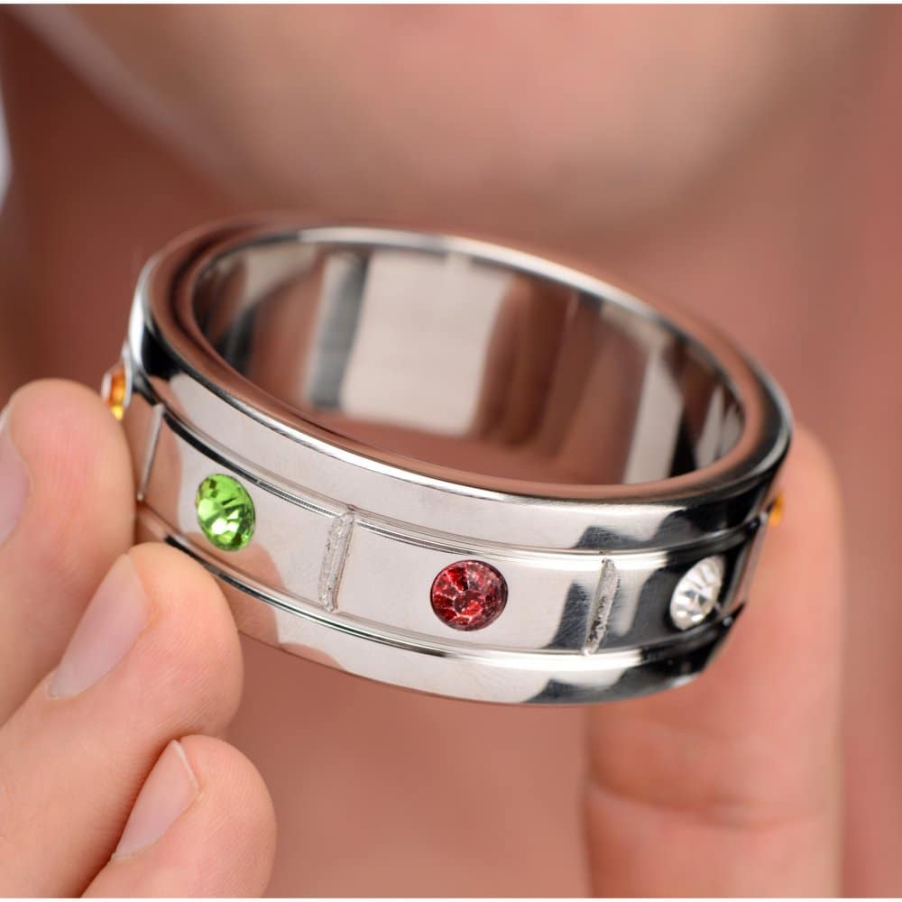 Jeweled Cock Ring With Model