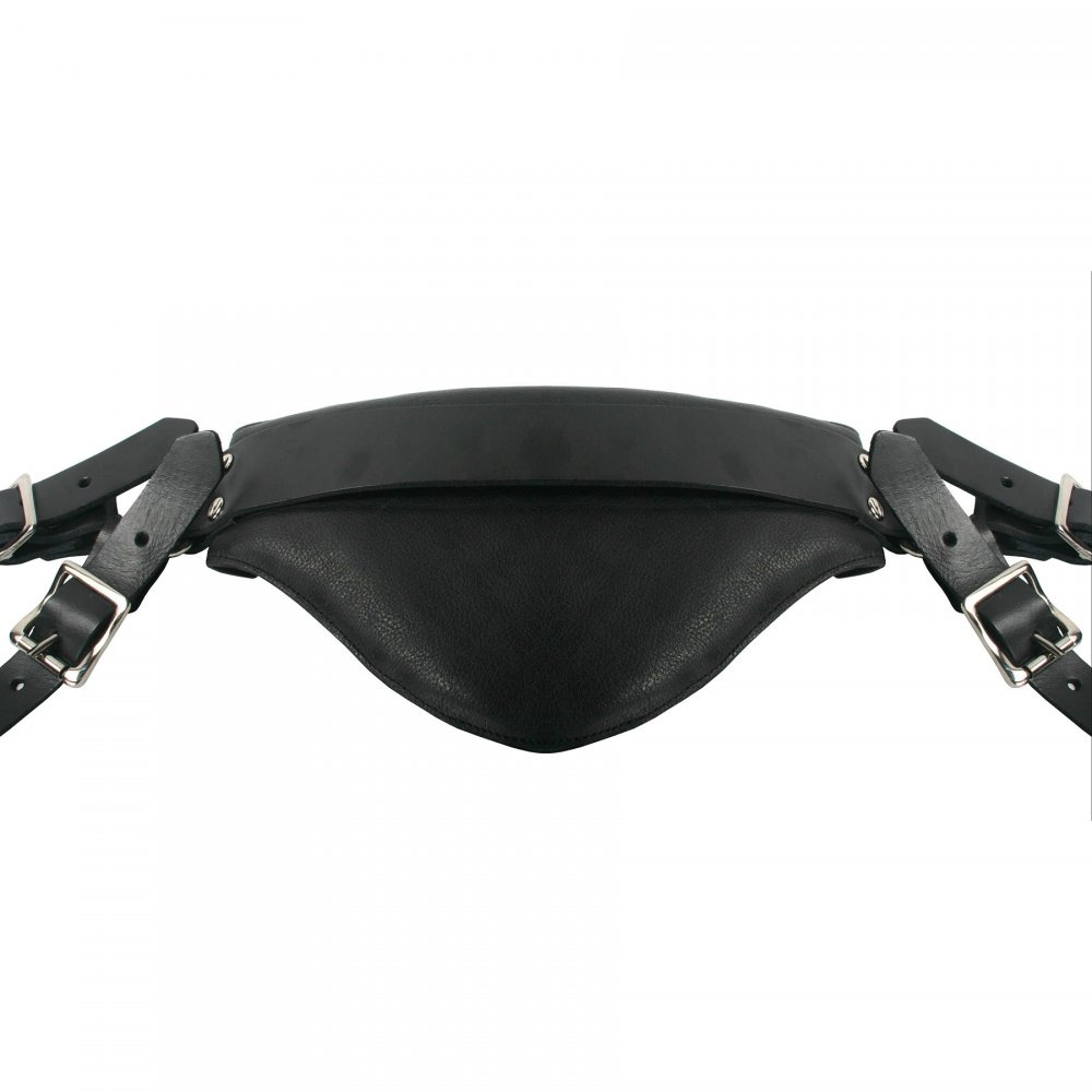 Leather Sling and Cuffs Close Up