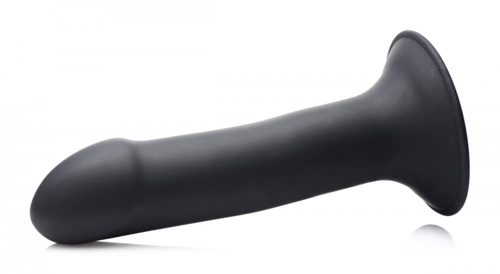 Ultra Flexible Dildo Black Side View