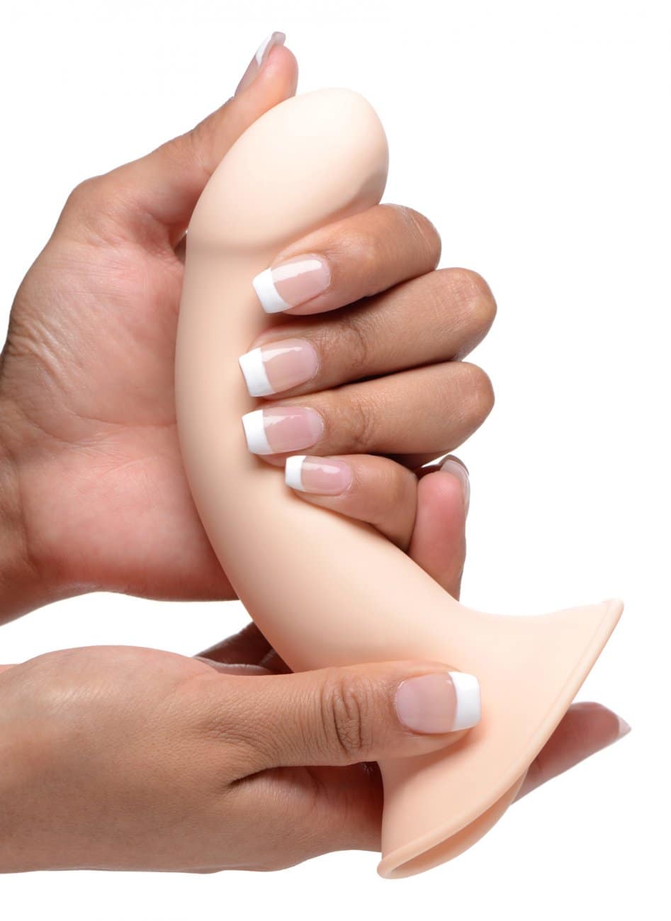 Ultra Flexible Dildo Close Up Demo Flesh