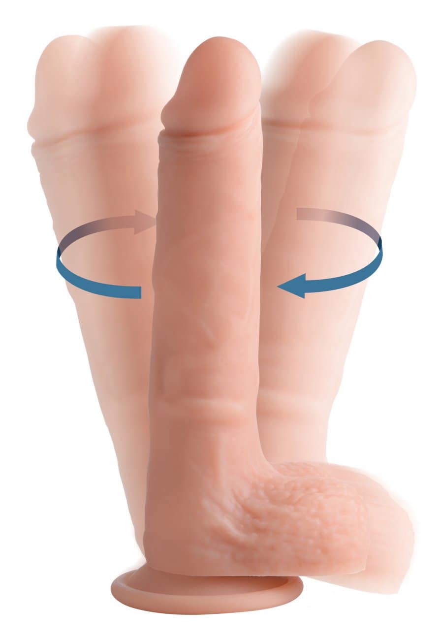 9 Inch Rotating Silicone Vibrator Demo