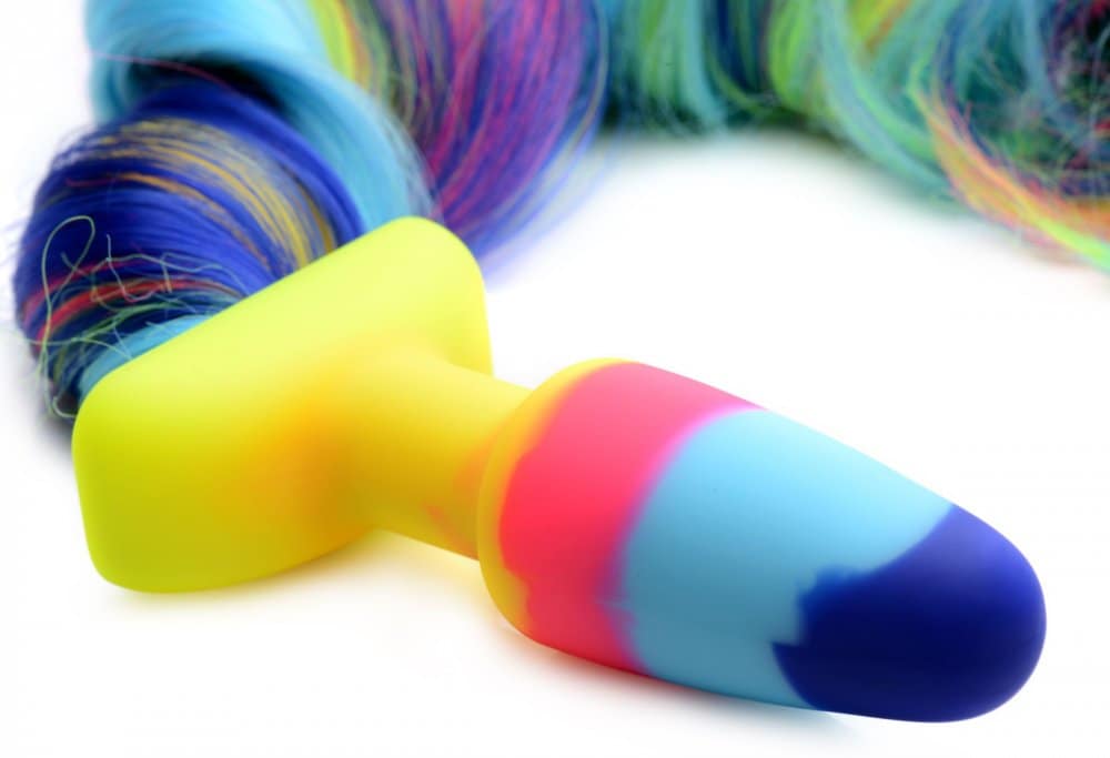 Rainbow Tail Anal Plug Close Up