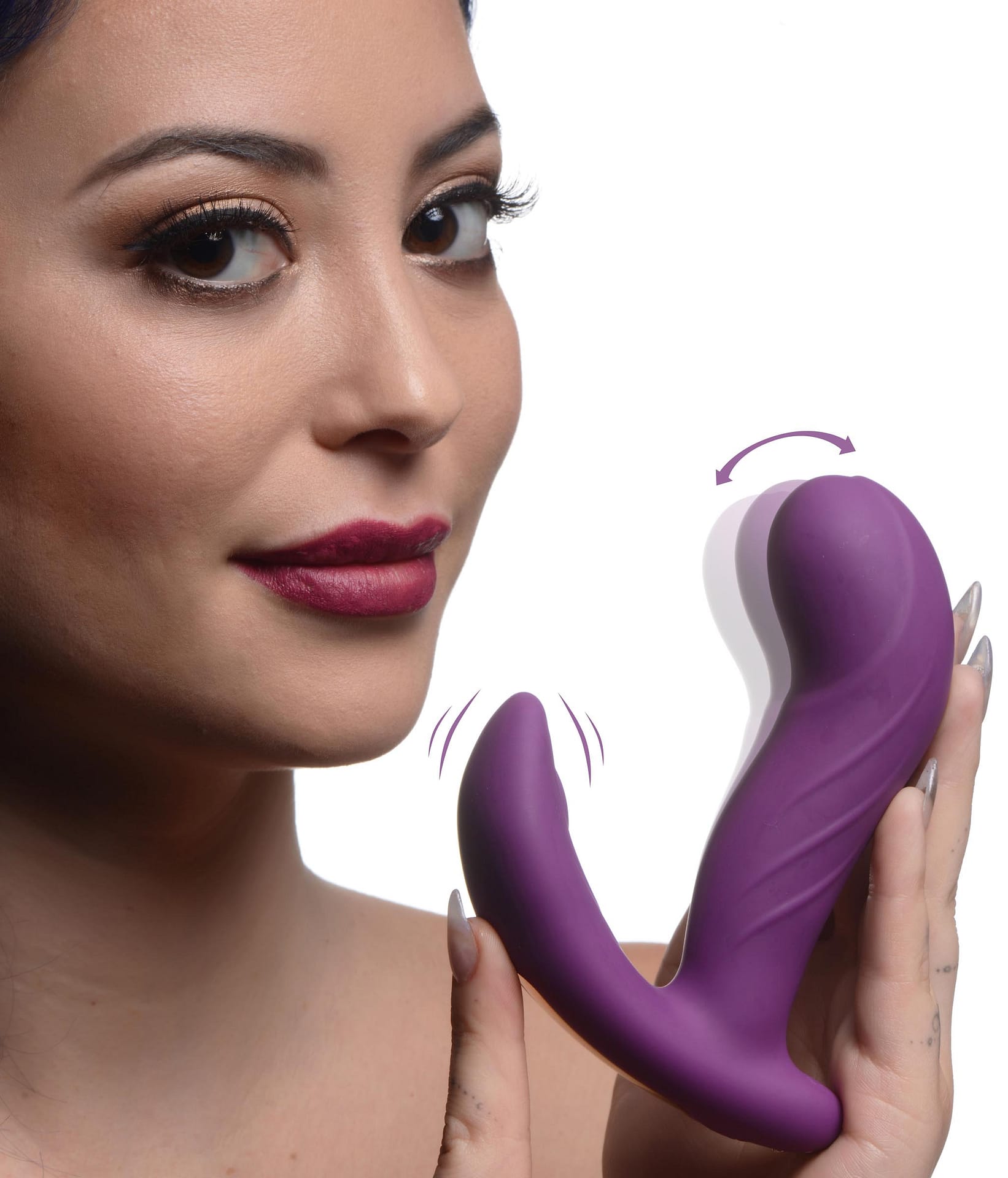 rockher sex toy 10X Come-Hither Rocker Come Hither Silicone Vibrator – XR Brands