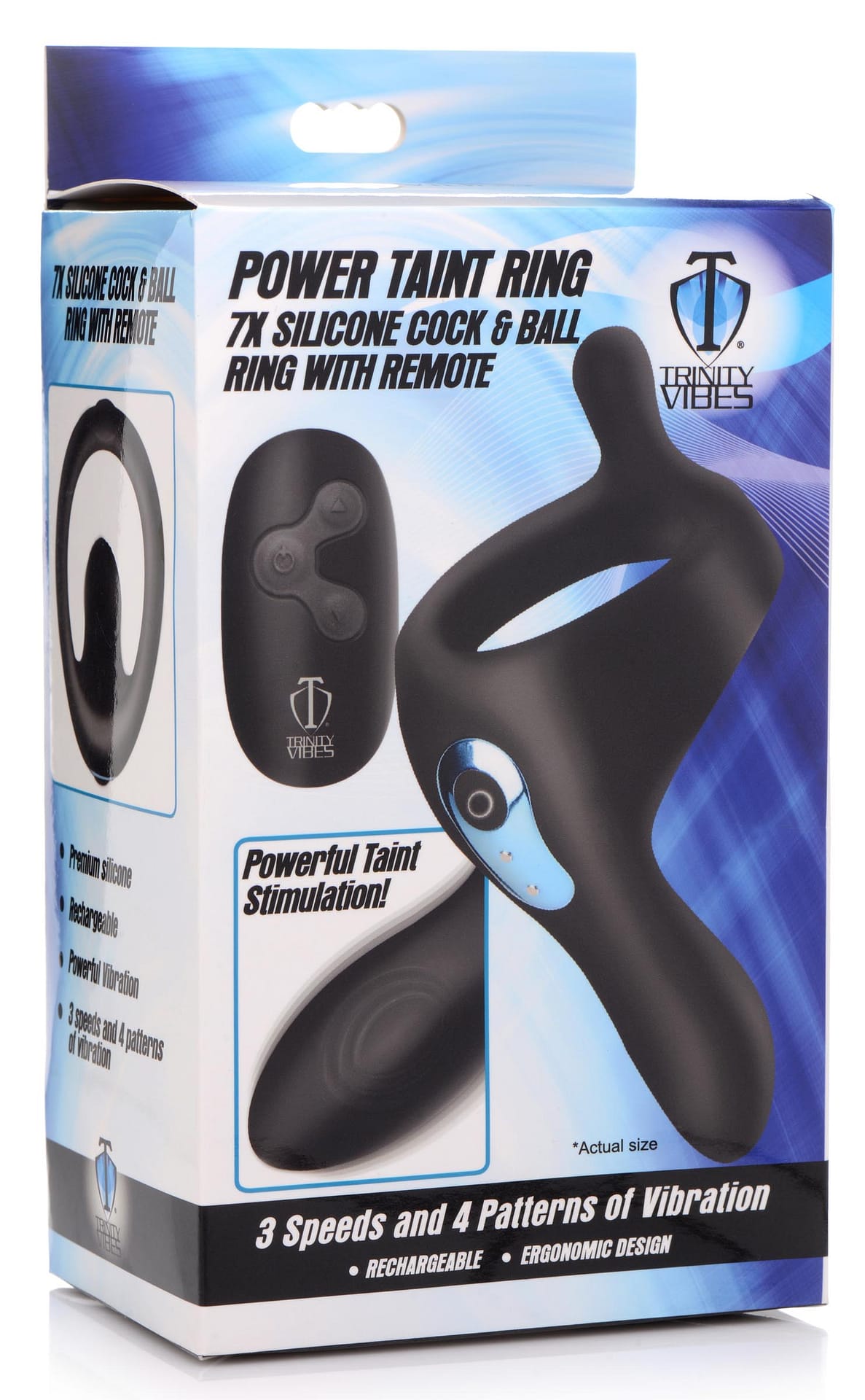 Power Taint 7X Silicone Cock and Ball Ring with Remote – The BDSM Toy Shop