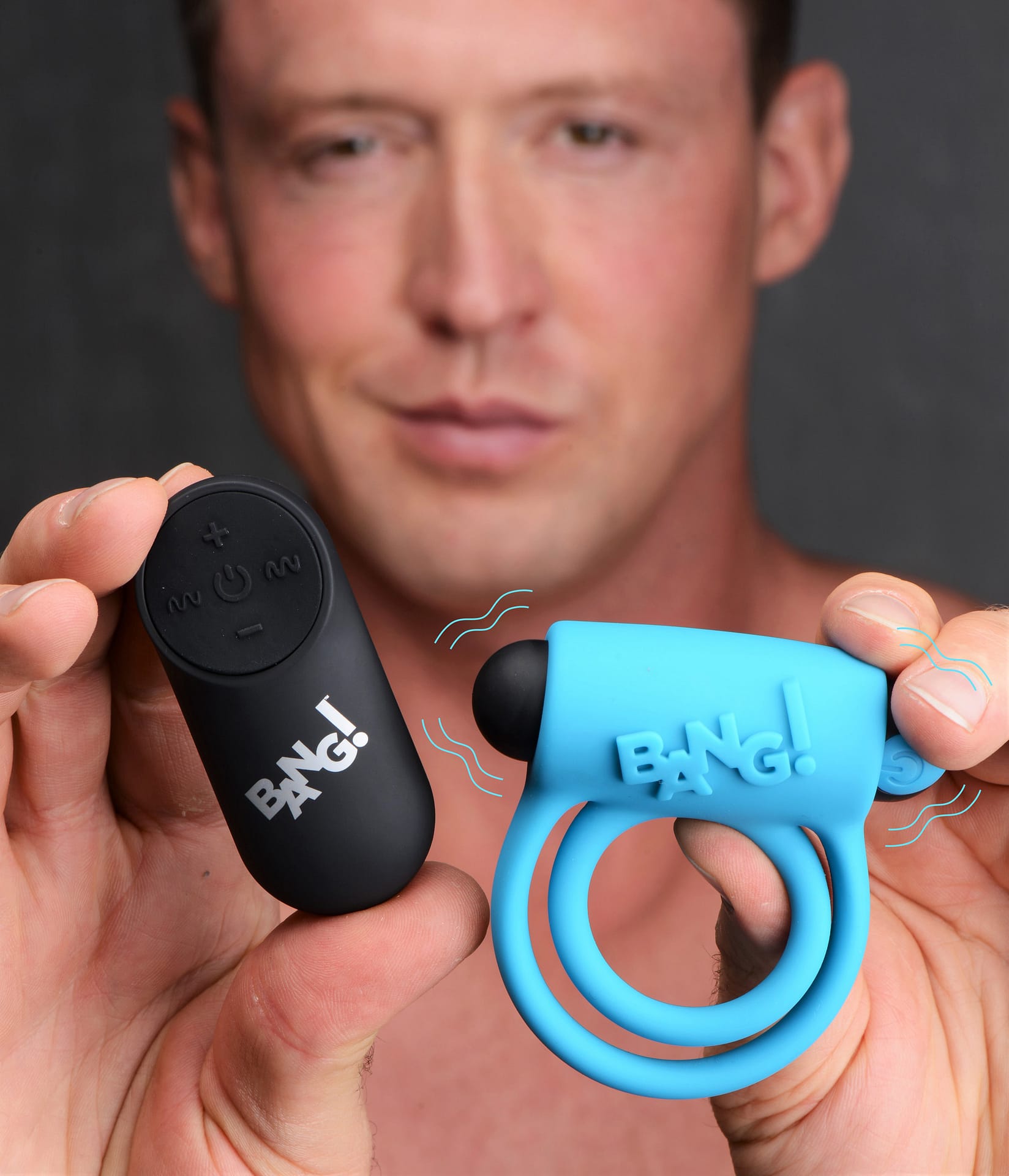 Remote Control 28x Vibrating Cock Ring And Bullet Blue The Bdsm Toy Shop