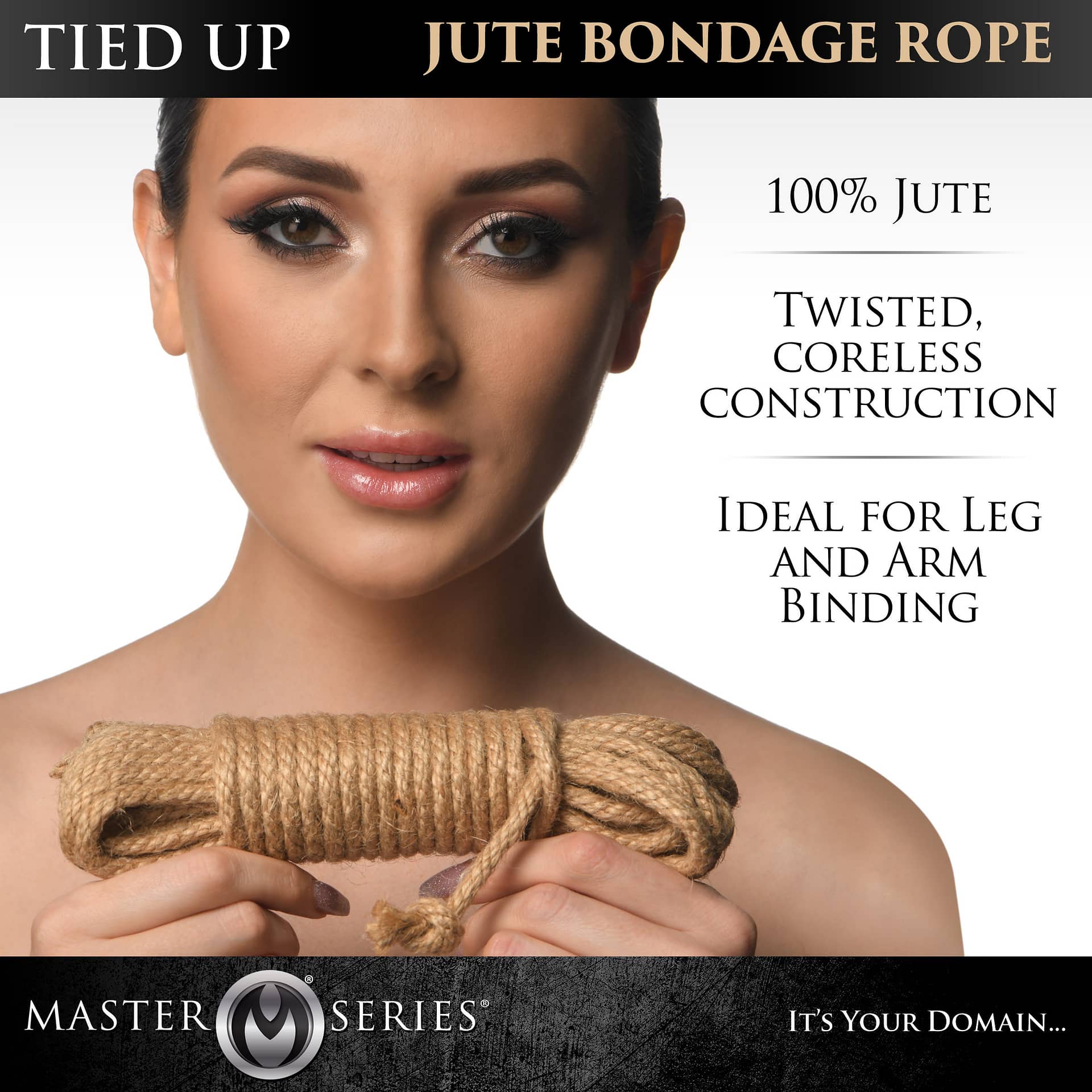 Tied Up Jute Bondage Rope 25 Feet The Bdsm Toy Shop 