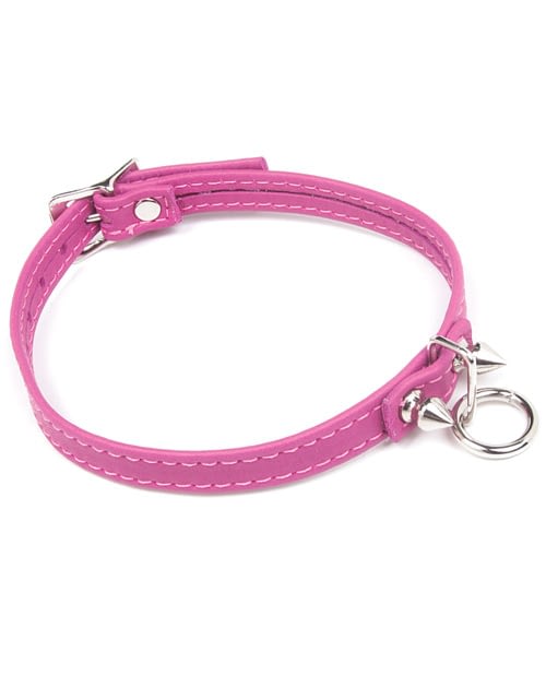 Spiked Pink Collar - The BDSM Toy Shop