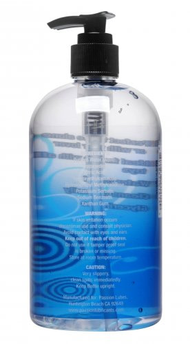 Natural Water-Based Lubricant - 16 oz Back View
