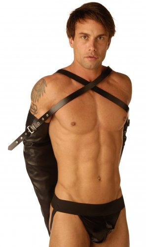 Leather Arm Binder Male Model