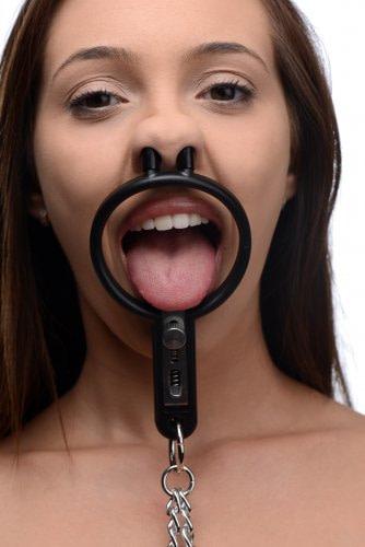 Degraded Mouth Spreader with Nipple Clamps With Model