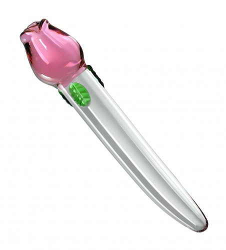 The Blooming Rose Glass Wand