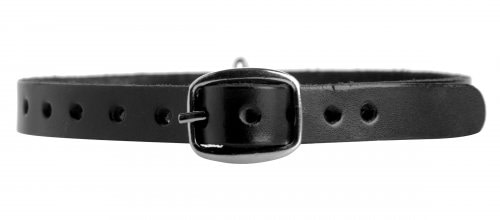 Leather Choker with O-Ring Back