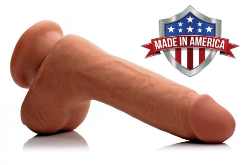 Caramel Realistic 7 Inch Dildo Made In America