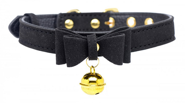 Kitty's Black Bell Collar