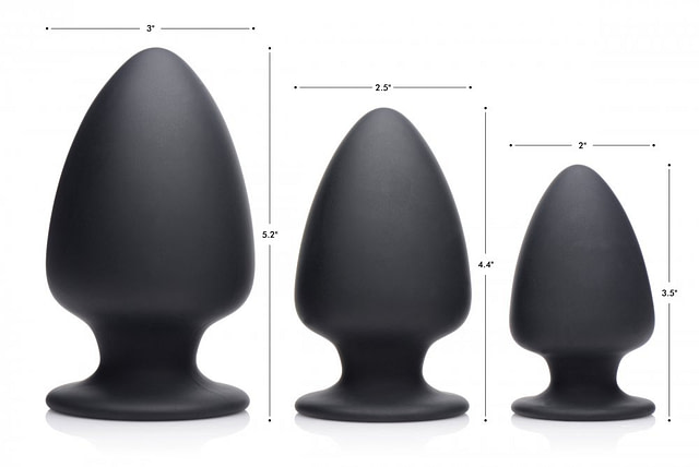 Ultra Flexible Butt Plug Sizes and Dimensions
