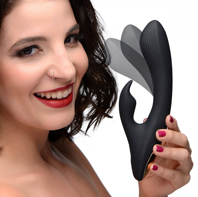 Bendable Silicone Rabbit Vibrator With Model
