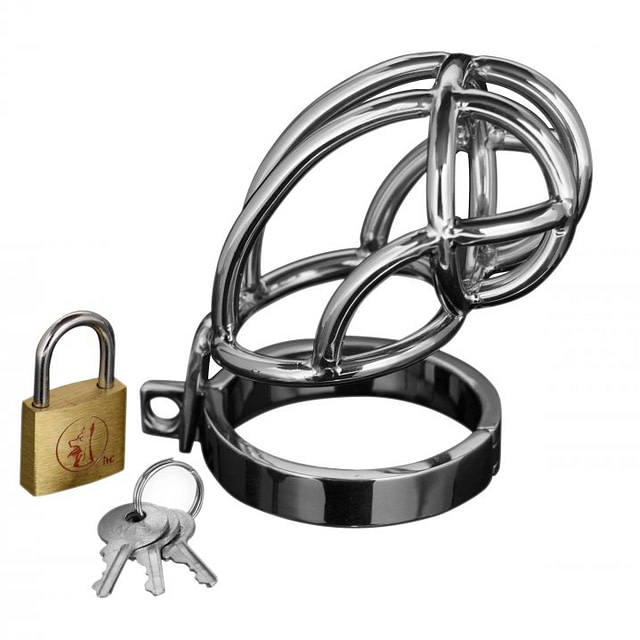 Stainless Steel Locking Chastity Cage