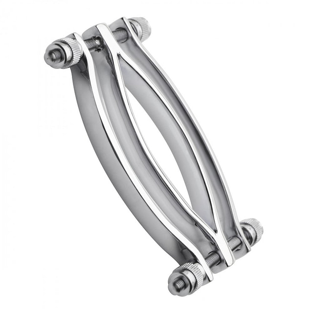 Adjustable Pussy Clamp Stainless Steel Side View