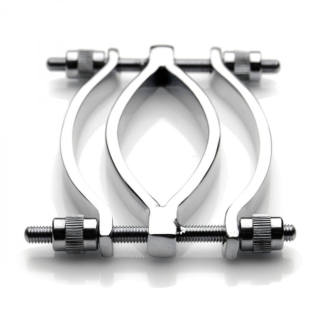 Adjustable Pussy Clamp Stainless Steel Top View