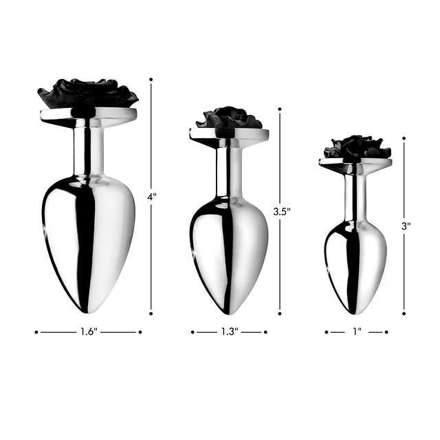Black Rose Anal Plug Sizes