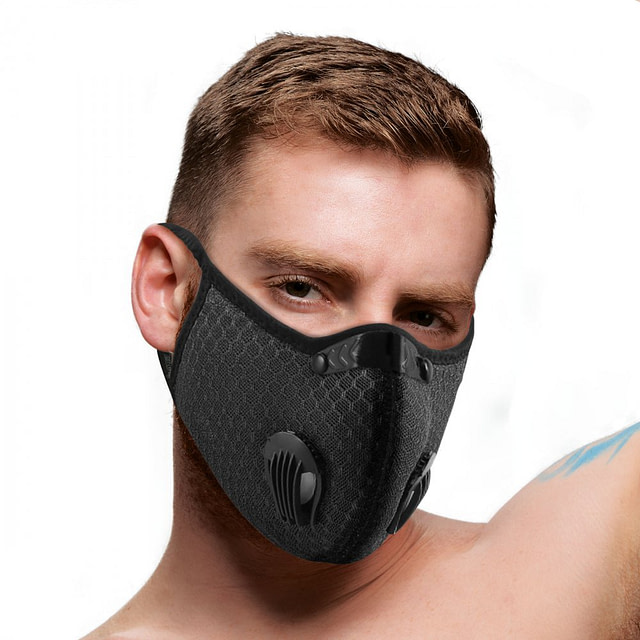 Filtered Face Mask With Male Model